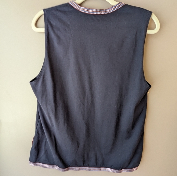 J. Crew Navy Top Sleeveless L - Picture 8 of 13